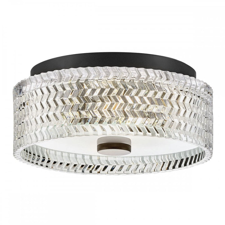 Hinkley Lighting HK-ELLE-F-S-BK Elle 2 Light Flush Black
