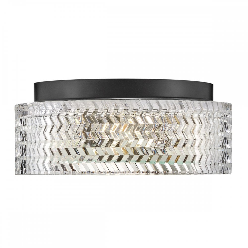 Hinkley Lighting HK-ELLE-F-S-BK Elle 2 Light Flush Black