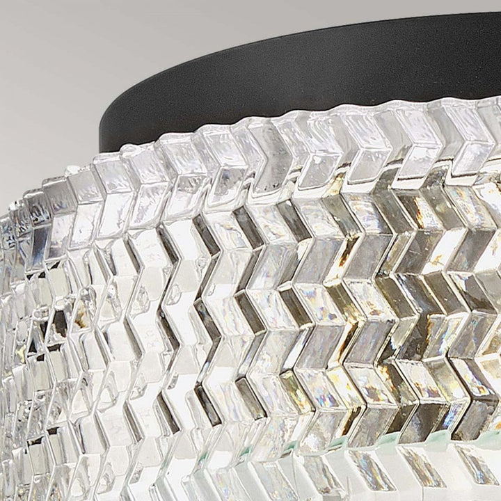 Hinkley Lighting HK-ELLE-F-S-BK Elle 2 Light Flush Black