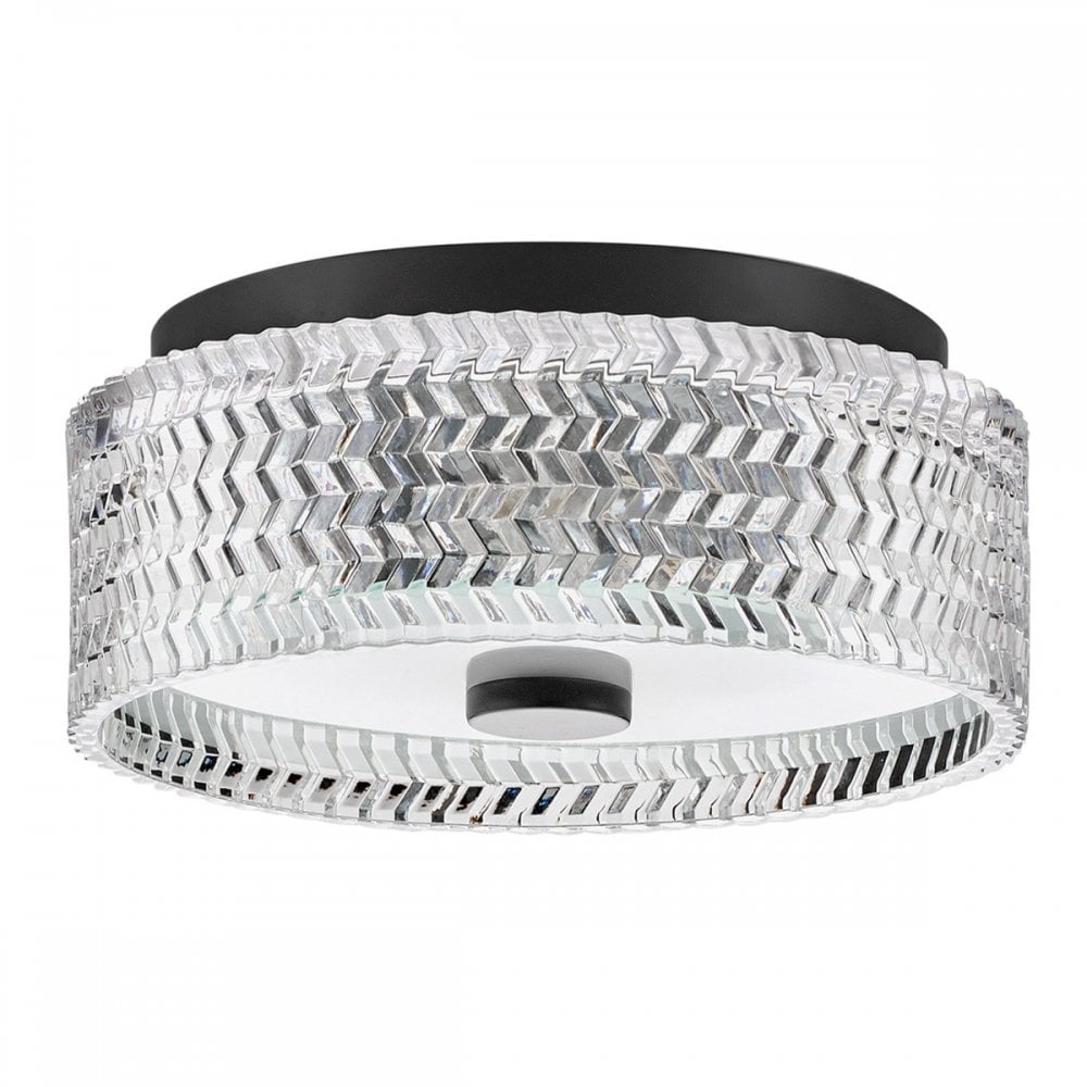 Hinkley Lighting HK-ELLE-F-S-BK Elle 2 Light Flush Black