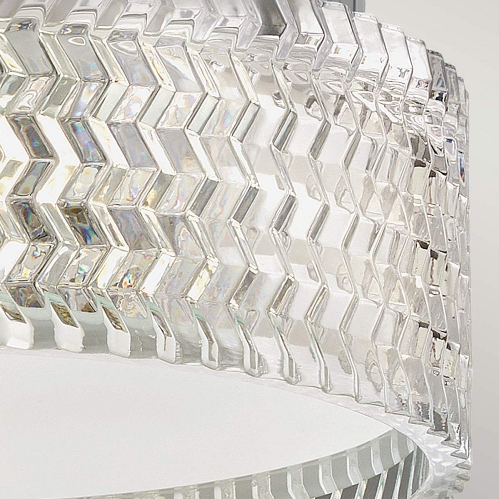 Hinkley Lighting HK-ELLE-F-S-CM Elle 2 Light Flush Chrome