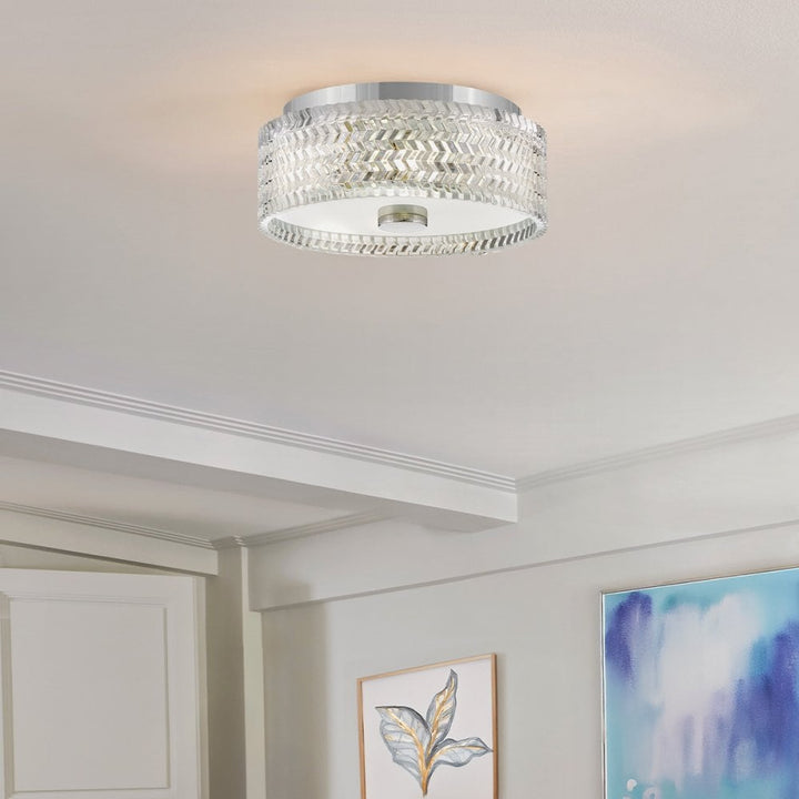 Hinkley Lighting HK-ELLE-F-S-CM Elle 2 Light Flush Chrome