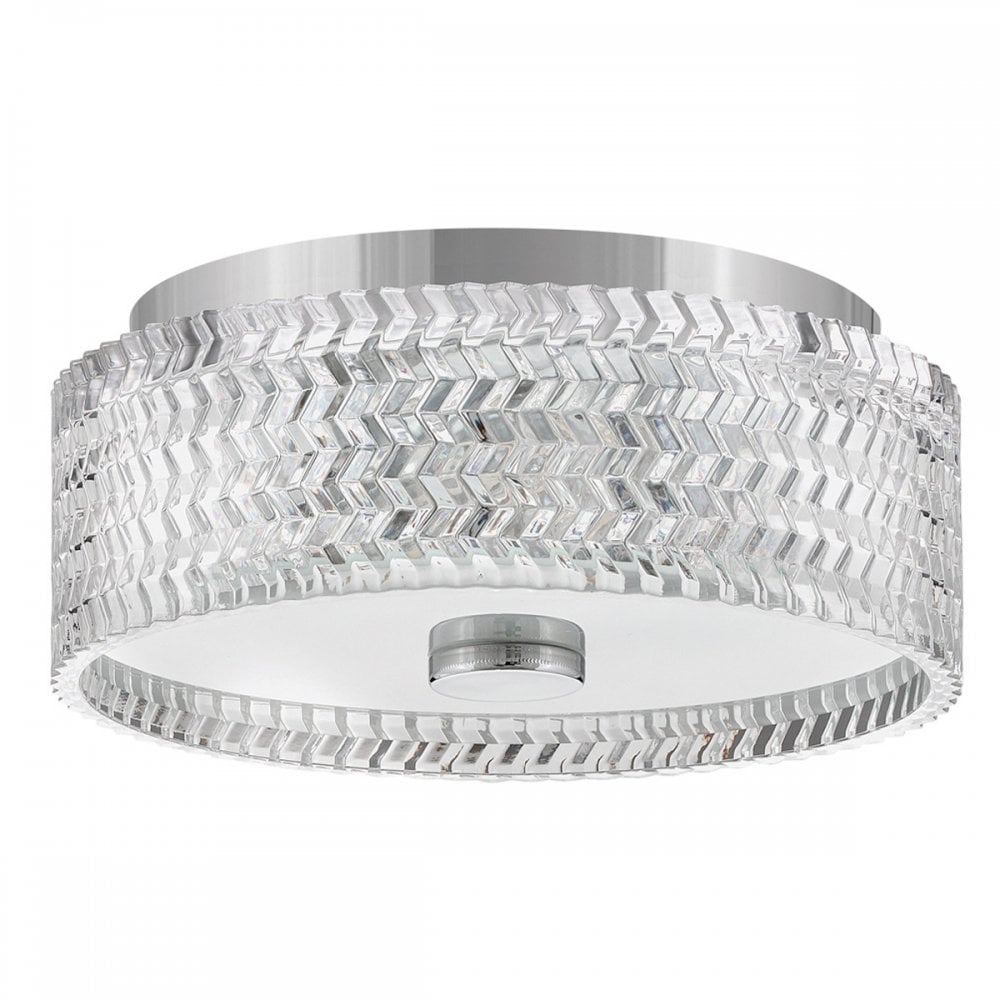 Hinkley Lighting HK-ELLE-F-S-CM Elle 2 Light Flush Chrome