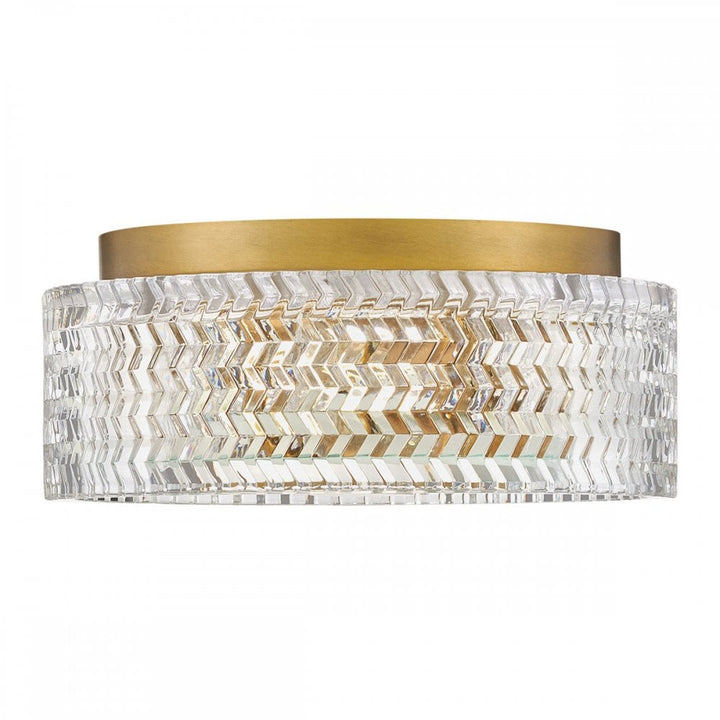 Hinkley Lighting HK-ELLE-F-S-HB Elle 2 Light Flush Heritage Brass