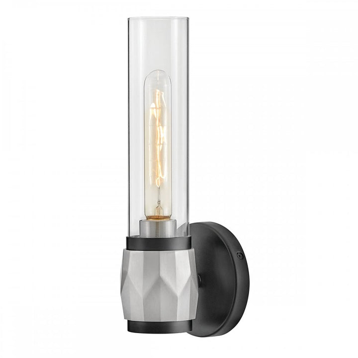 Hinkley Lighting HK-ELLISON1-BK-BN Ellison 1 Light Bathroom Wall Light Black with Brushed Nickel