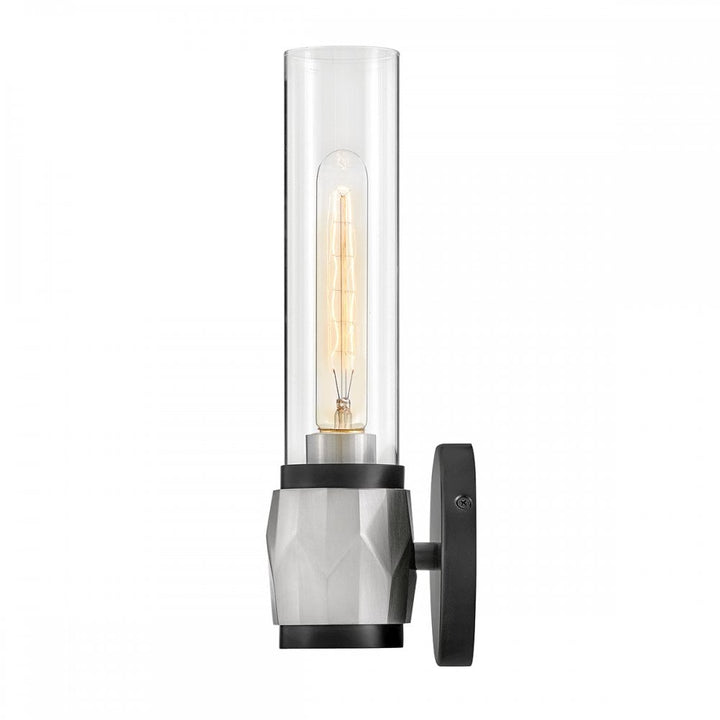 Hinkley Lighting HK-ELLISON1-BK-BN Ellison 1 Light Bathroom Wall Light Black with Brushed Nickel
