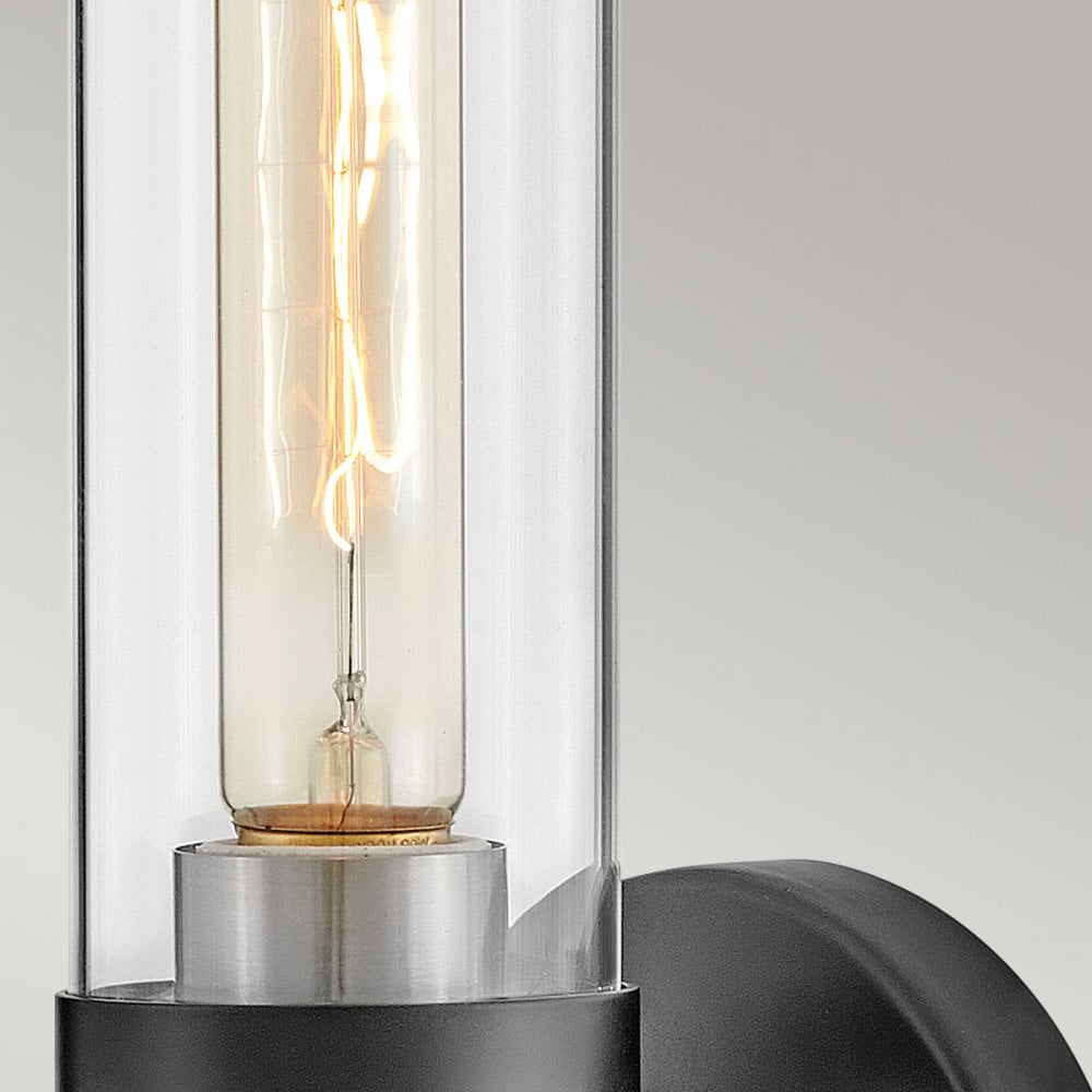 Hinkley Lighting HK-ELLISON1-BK-BN Ellison 1 Light Bathroom Wall Light Black with Brushed Nickel