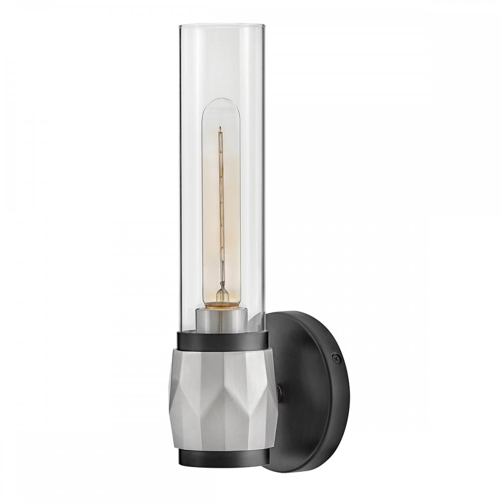 Hinkley Lighting HK-ELLISON1-BK-BN Ellison 1 Light Bathroom Wall Light Black with Brushed Nickel