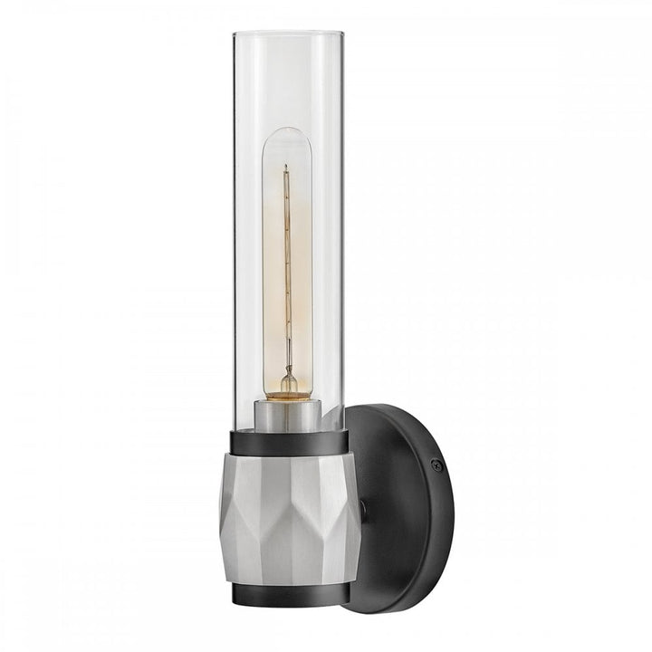Hinkley Lighting HK-ELLISON1-BK-BN Ellison 1 Light Bathroom Wall Light Black with Brushed Nickel
