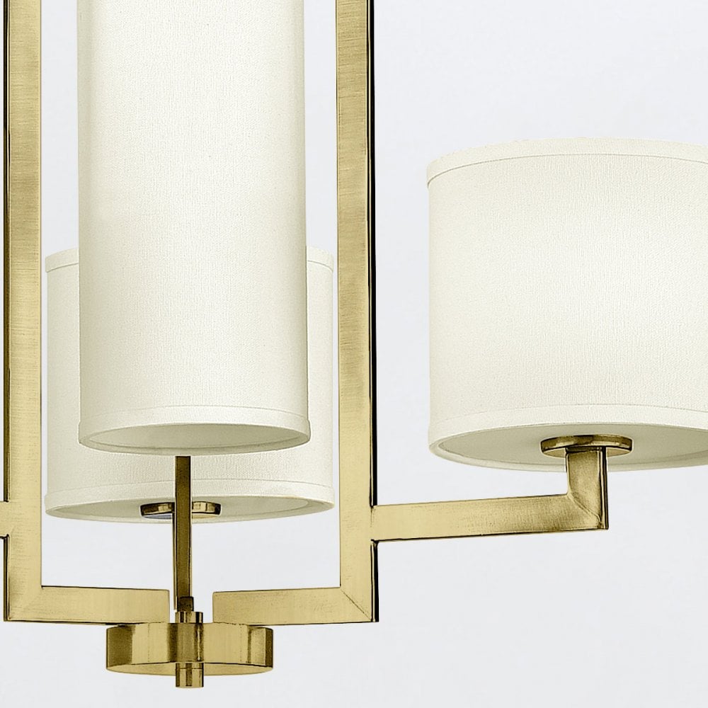 Hinkley Lighting HK-HAMPTON4-BB Hampton 4 Light Chandelier Brushed Brass