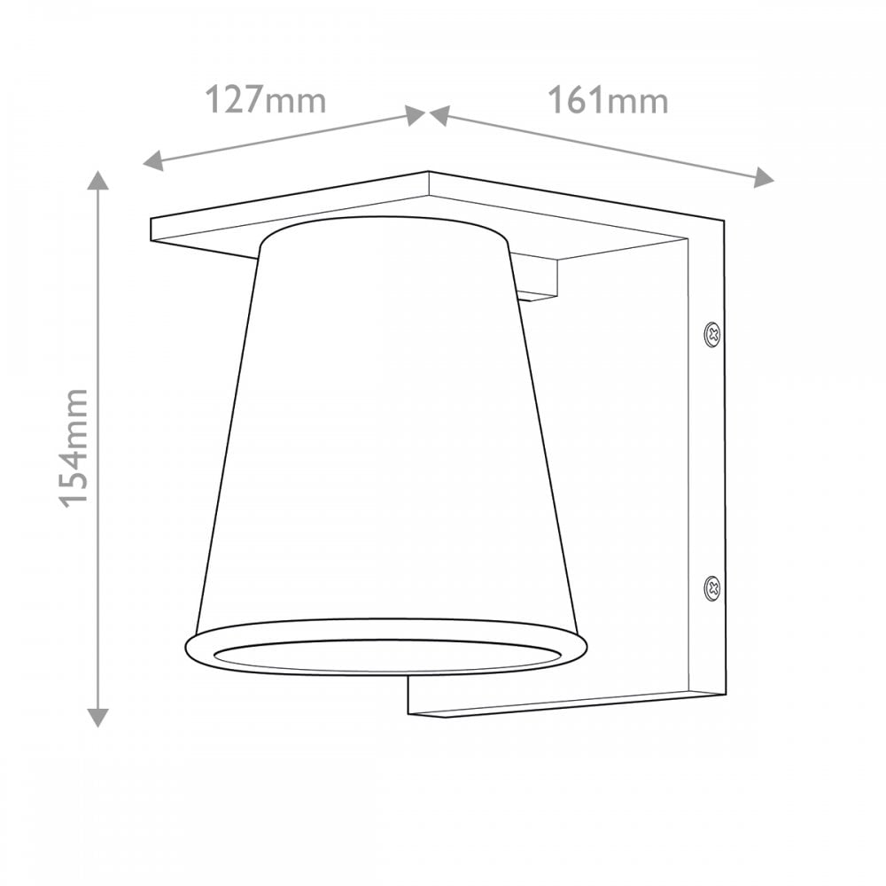 Hinkley Lighting HK-HANS-S-ABZ Hans 1 Light Outdoor LED Wall Lantern Architectural Bronze