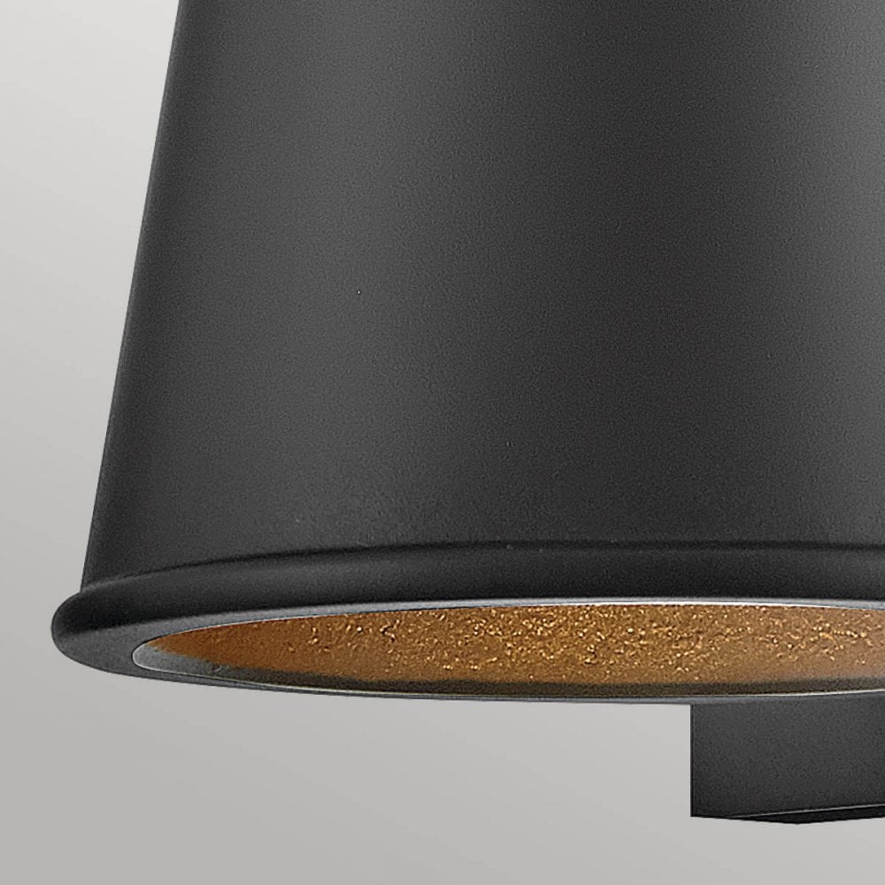 Hinkley Lighting HK-HANS-S-BLK Hans 1 Light Outdoor LED Wall Lantern Textured Black