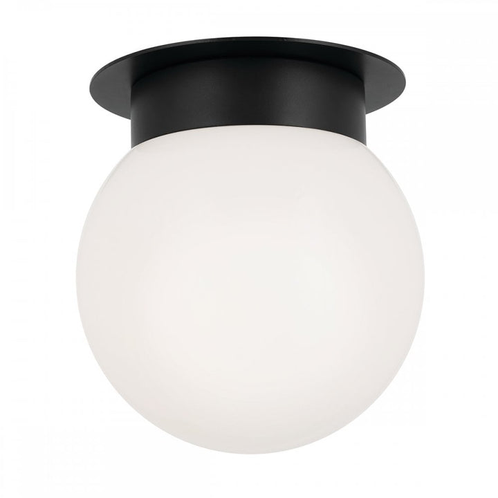 Kichler KL-ALBERS-F-G-BK Albers 1 Light Flush Black