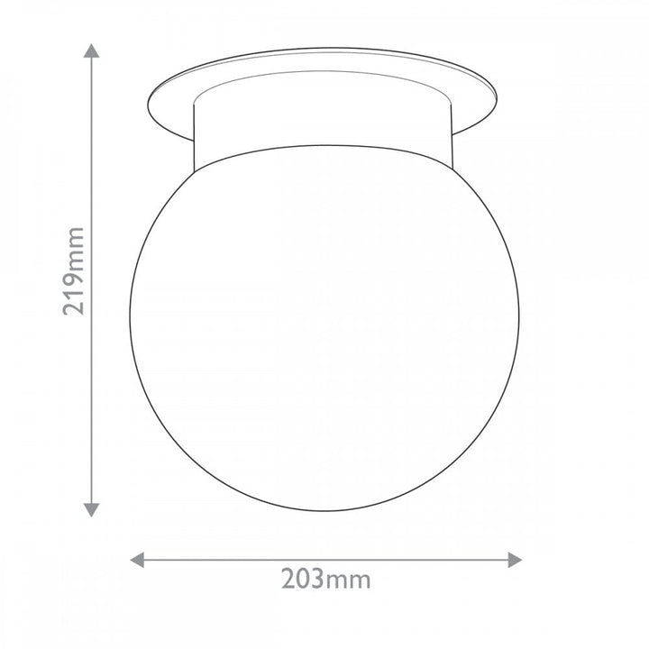 Kichler KL-ALBERS-F-G-BK Albers 1 Light Flush Black