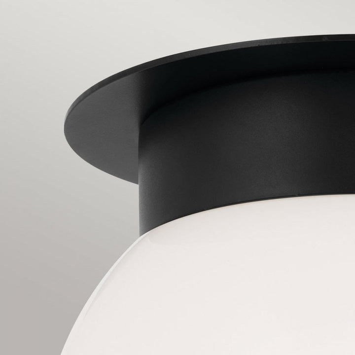 Kichler KL-ALBERS-F-G-BK Albers 1 Light Flush Black