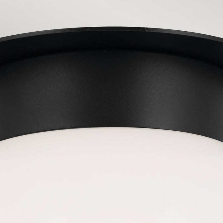 Kichler KL-ALBERS-F-G-BK Albers 1 Light Flush Black
