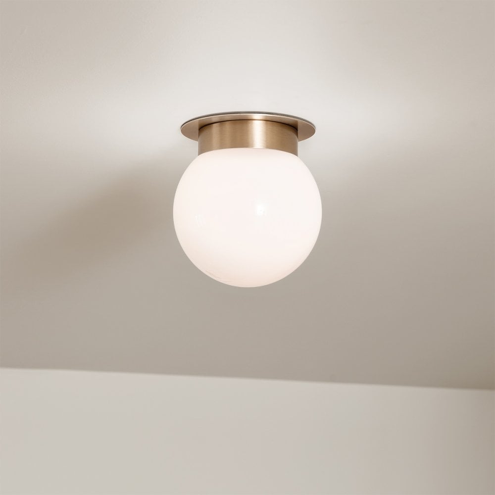 Kichler KL-ALBERS-F-G-CPZ Albers 1 Light Flush Champagne Bronze