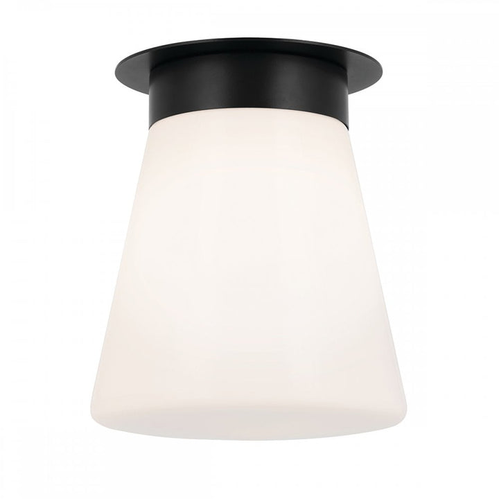 Kichler KL-ALBERS-F-T-BK Albers 1 Light Flush Black