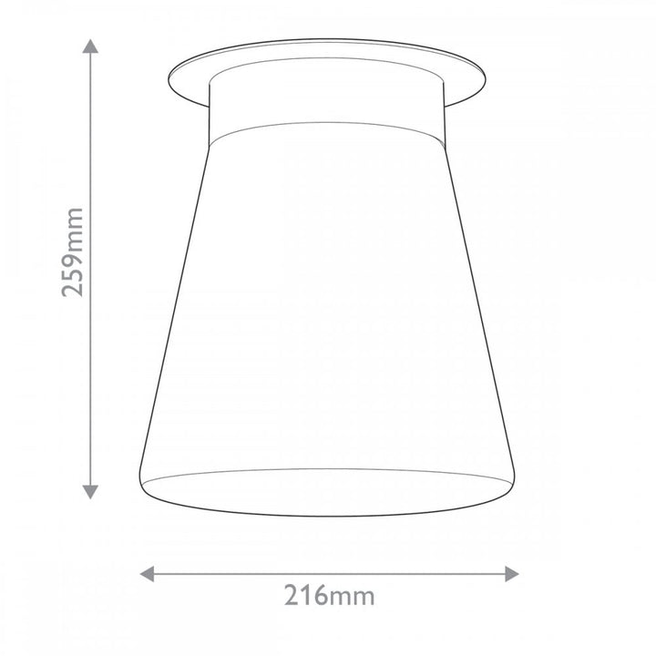 Kichler KL-ALBERS-F-T-BK Albers 1 Light Flush Black
