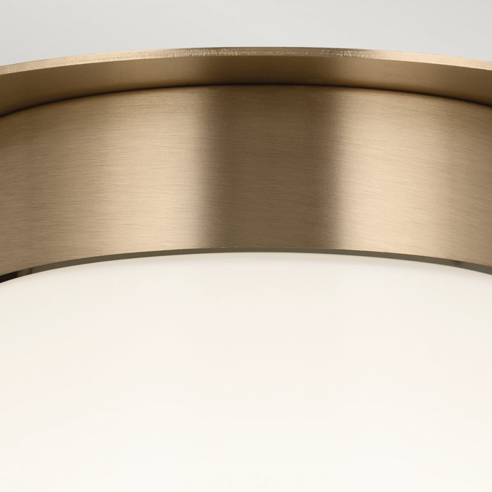Kichler KL-ALBERS-F-T-CPZ Albers 1 Light Flush Champagne Bronze