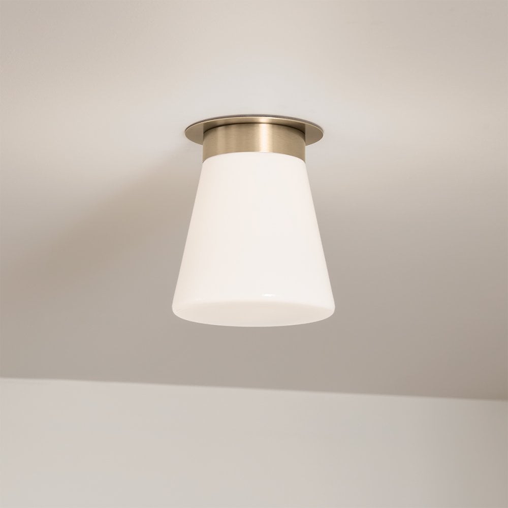Kichler KL-ALBERS-F-T-CPZ Albers 1 Light Flush Champagne Bronze