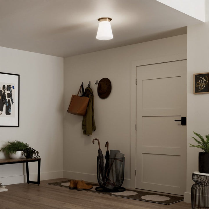Kichler KL-ALBERS-F-T-CPZ Albers 1 Light Flush Champagne Bronze