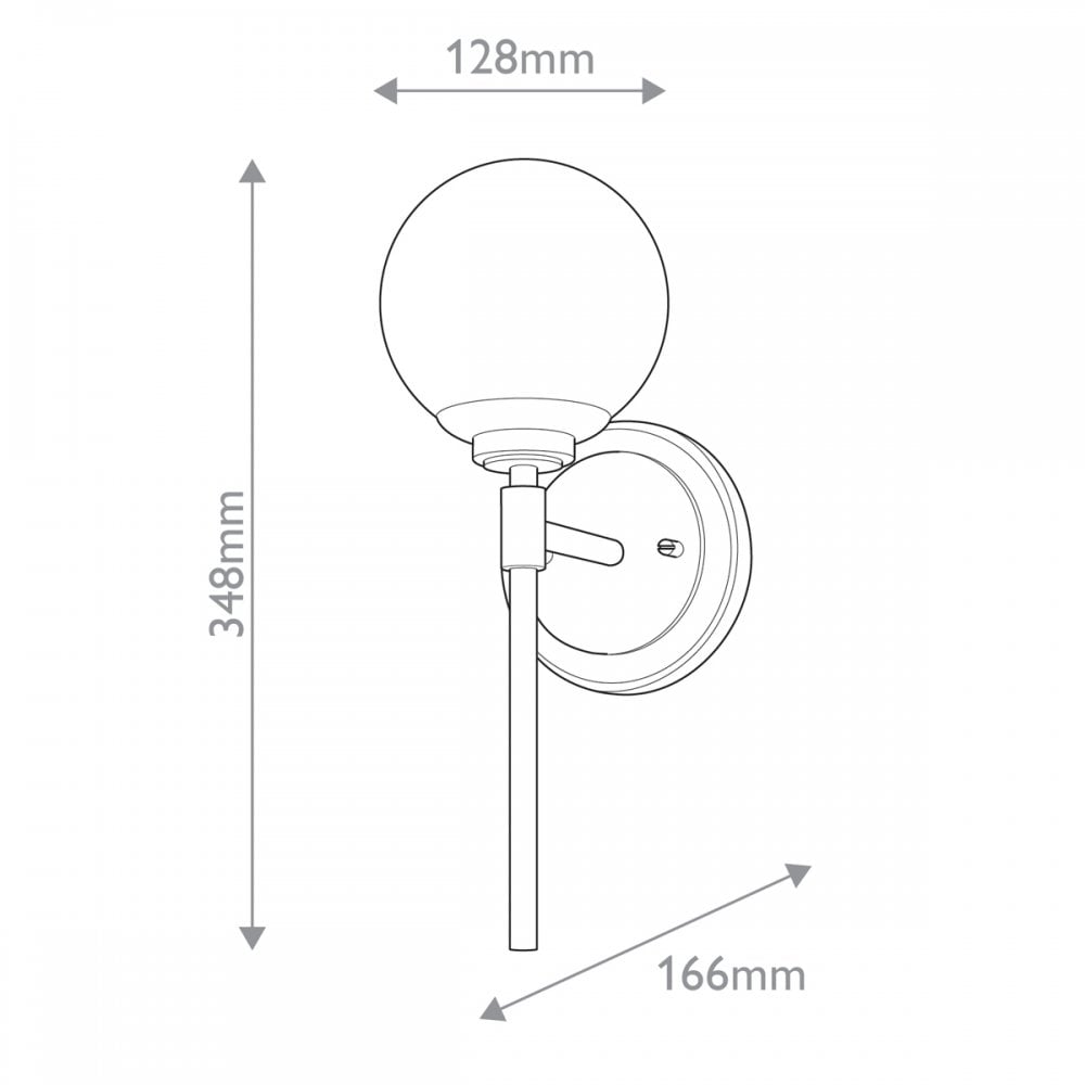 Kichler KL-BENNO1-BK-CPZ Benno 1 Light Bathroom Wall Light Black & Champagne Bronze