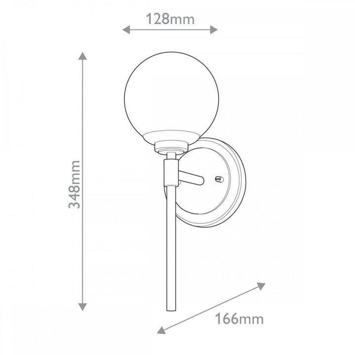 Kichler KL-BENNO1-CPZ Benno 1 Light Bathroom Wall Light Champagne Bronze