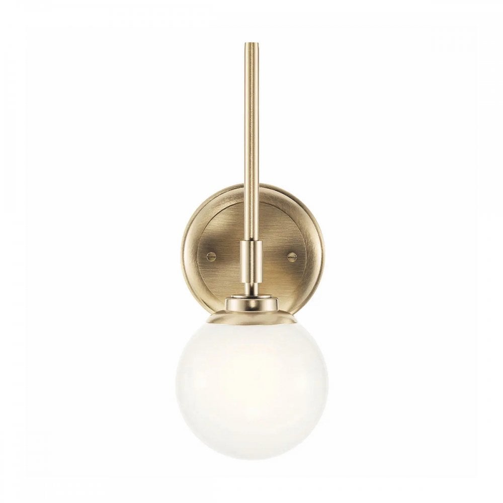Kichler KL-BENNO1-CPZ Benno 1 Light Bathroom Wall Light Champagne Bronze
