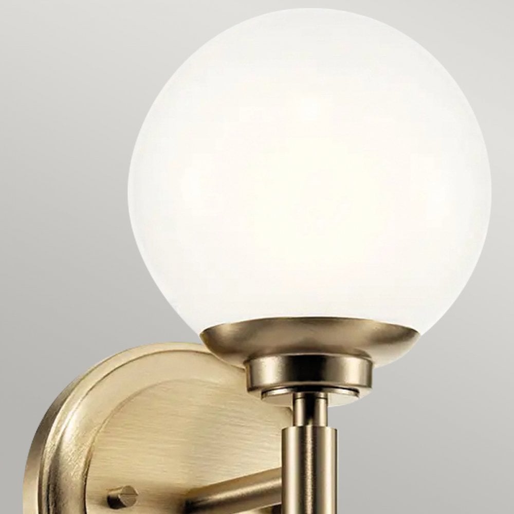 Kichler KL-BENNO1-CPZ Benno 1 Light Bathroom Wall Light Champagne Bronze