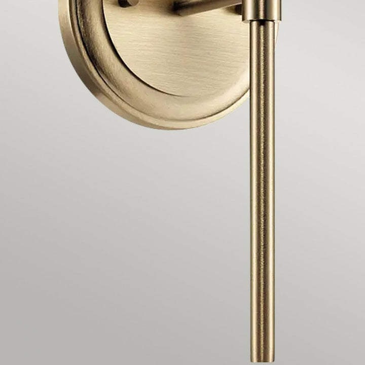 Kichler KL-BENNO1-CPZ Benno 1 Light Bathroom Wall Light Champagne Bronze