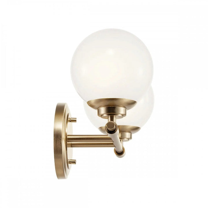 Kichler KL-BENNO2-CPZ Benno 2 Light Bathroom Wall Light Champagne Bronze