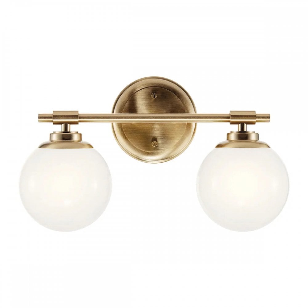 Kichler KL-BENNO2-CPZ Benno 2 Light Bathroom Wall Light Champagne Bronze