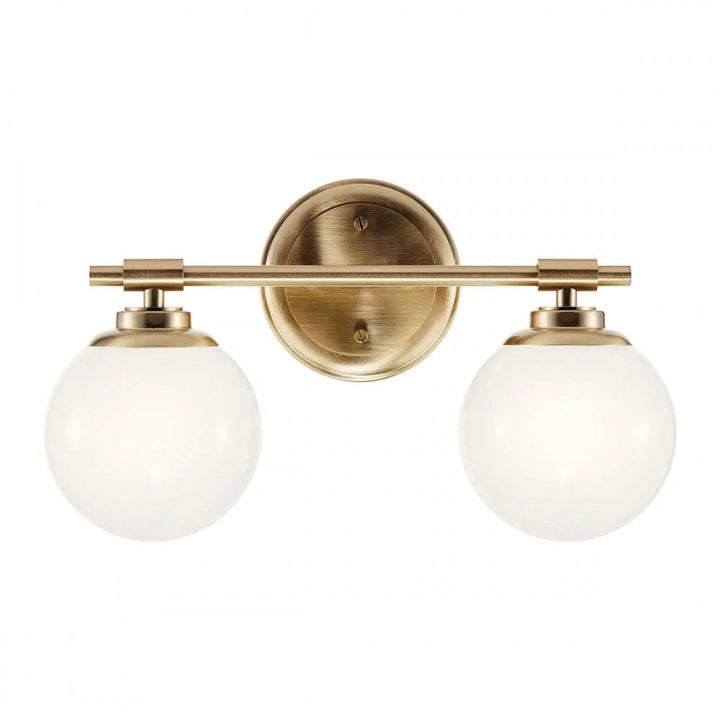 Kichler KL-BENNO2-CPZ Benno 2 Light Bathroom Wall Light Champagne Bronze