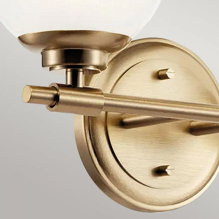 Kichler KL-BENNO2-CPZ Benno 2 Light Bathroom Wall Light Champagne Bronze