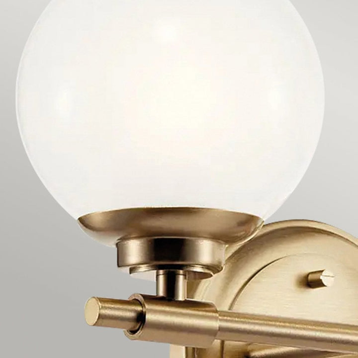 Kichler KL-BENNO2-CPZ Benno 2 Light Bathroom Wall Light Champagne Bronze