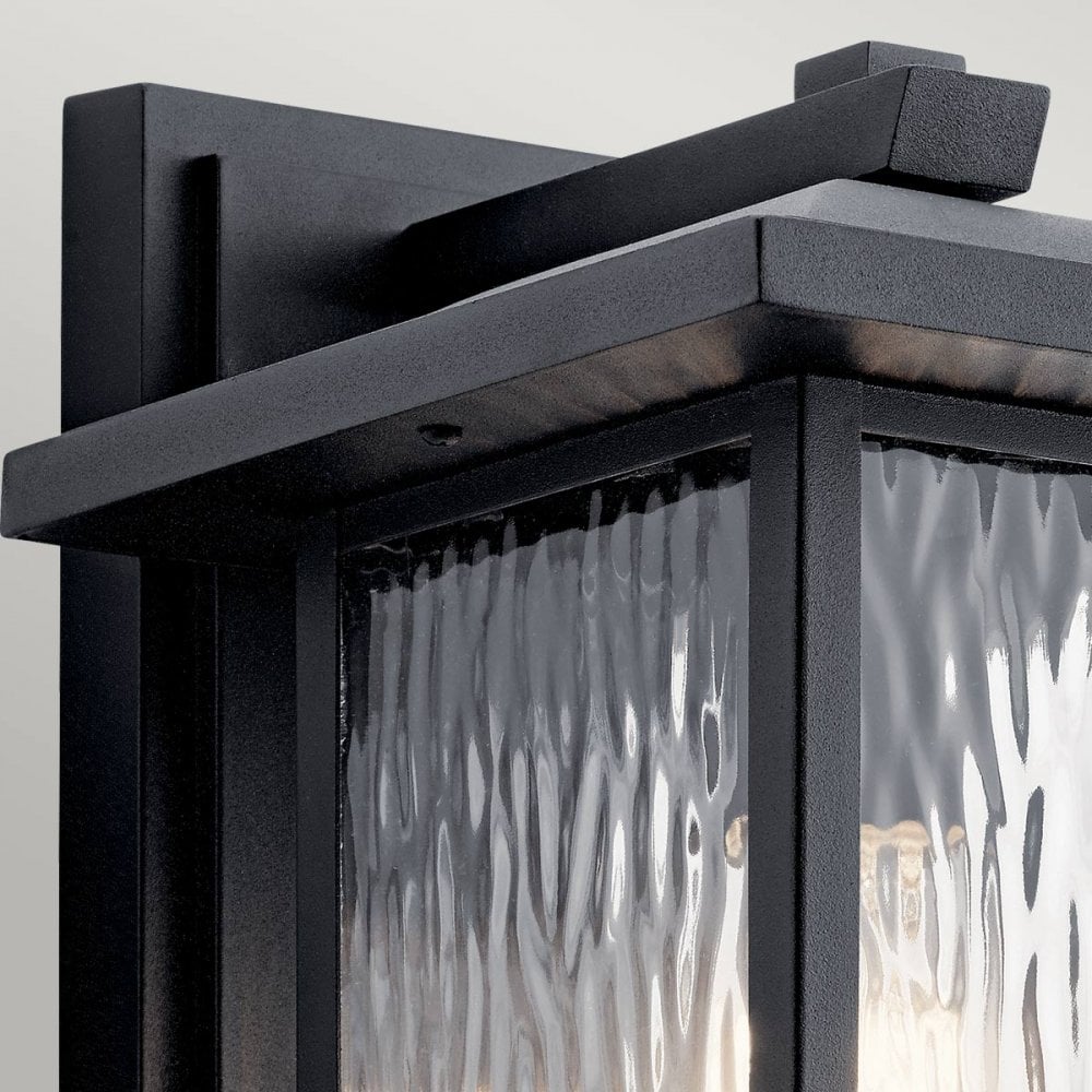 Kichler KL-CAPPANNA-M-BKT Cappanna 1 Light Medium Outdoor Wall Lantern Textured Black