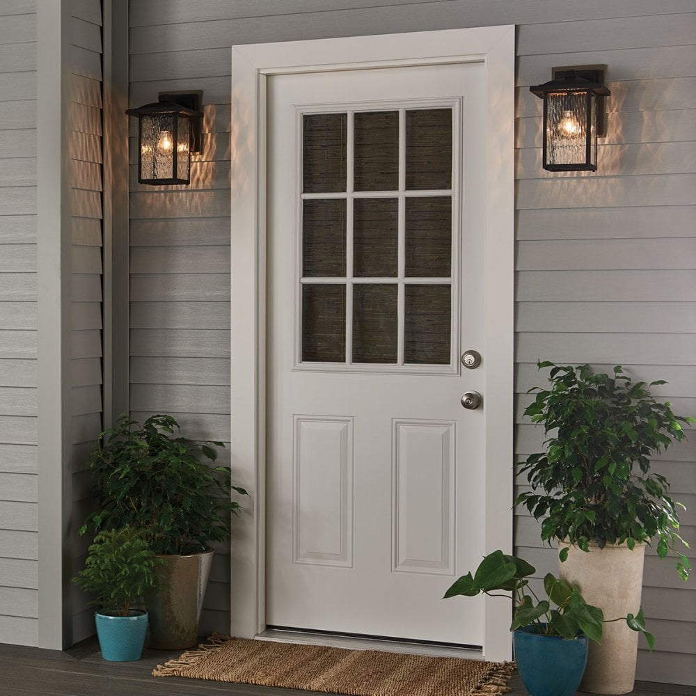 Kichler KL-CAPPANNA-M-BKT Cappanna 1 Light Medium Outdoor Wall Lantern Textured Black