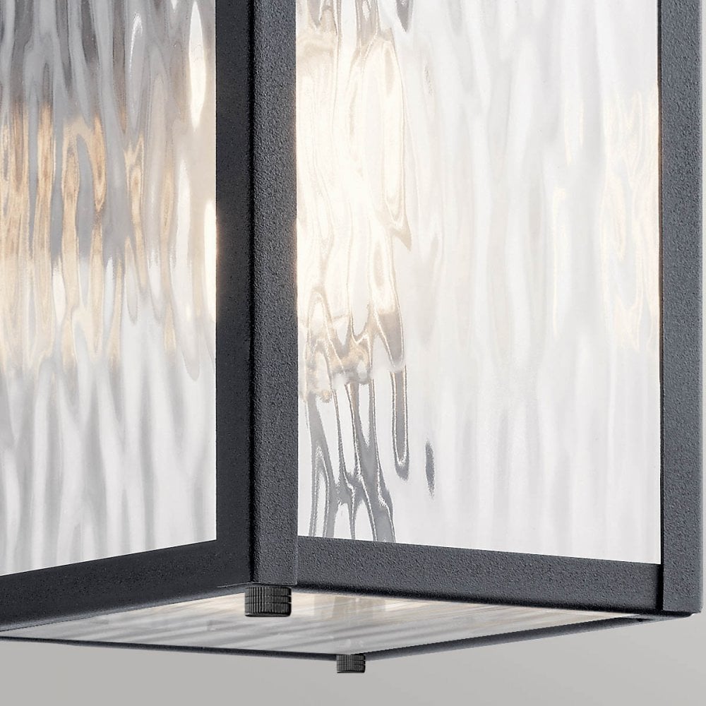 Kichler KL-CAPPANNA-S-BKT Cappanna 1 Light Small Outdoor Wall Lantern Textured Black