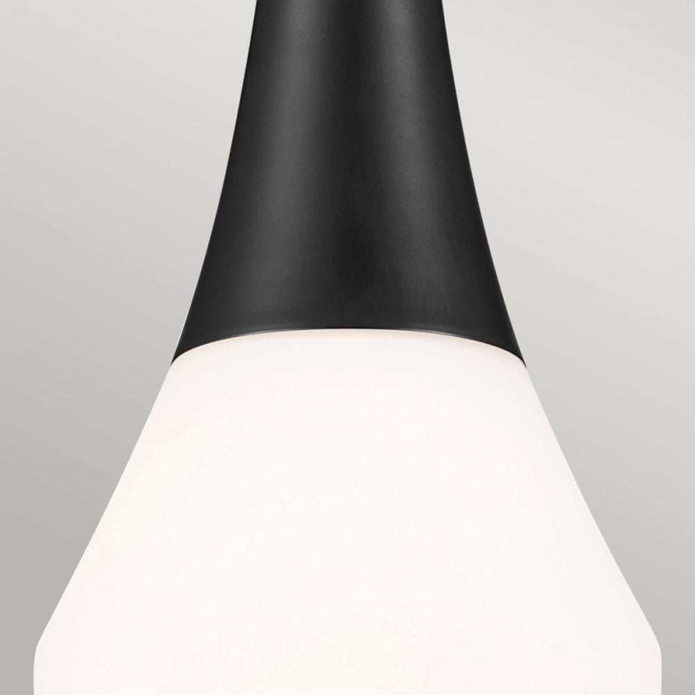 Kichler KL-DEELA-P-BK Deela 1 Light Pendant Black