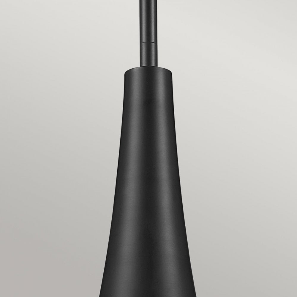 Kichler KL-DEELA-P-BK Deela 1 Light Pendant Black