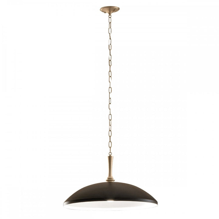 Kichler KL-DELAROSA-P-BK Delarosa 1 Light Pendant Black & Champagne Bronze