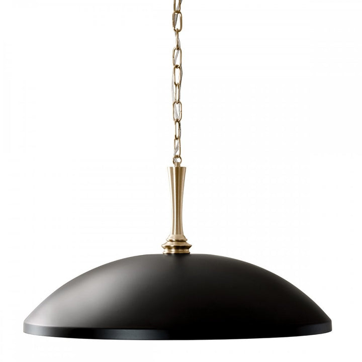Kichler KL-DELAROSA-P-BK Delarosa 1 Light Pendant Black & Champagne Bronze