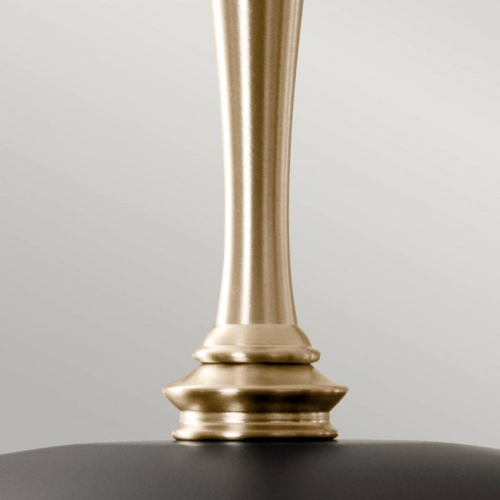 Kichler KL-DELAROSA-P-BK Delarosa 1 Light Pendant Black & Champagne Bronze