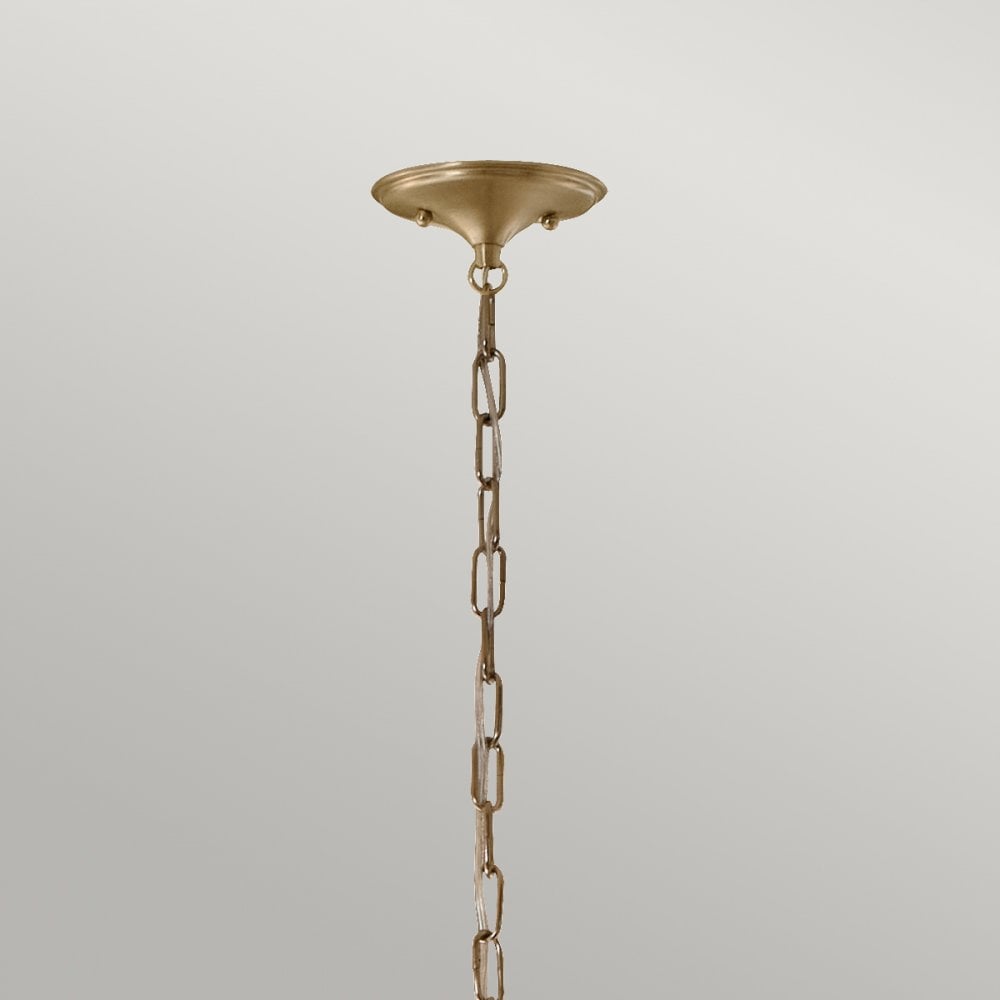 Kichler KL-DELAROSA-P-BK Delarosa 1 Light Pendant Black & Champagne Bronze