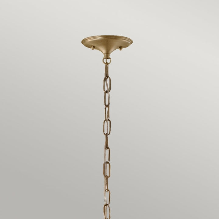 Kichler KL-DELAROSA-P-BK Delarosa 1 Light Pendant Black & Champagne Bronze