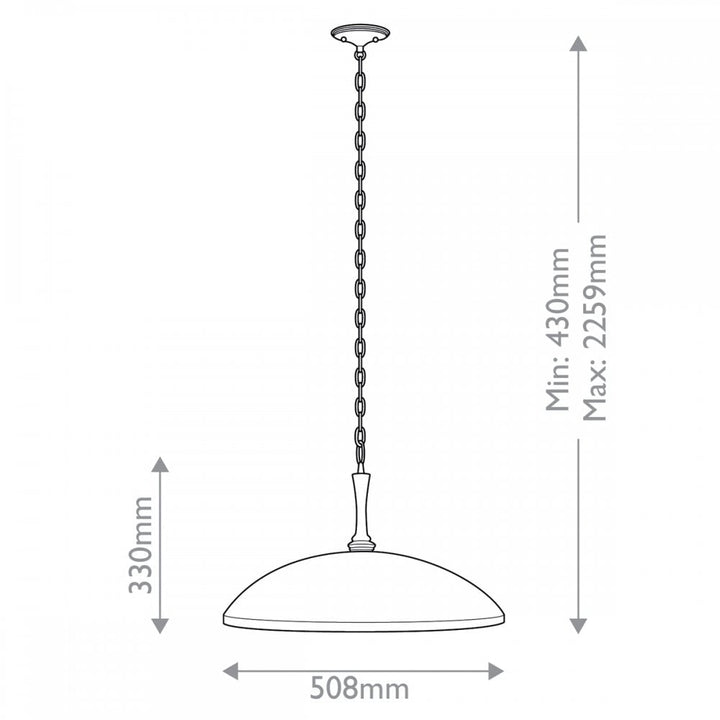 Kichler KL-DELAROSA-P-WH Delarosa 1 Light Pendant White & Champagne Bronze