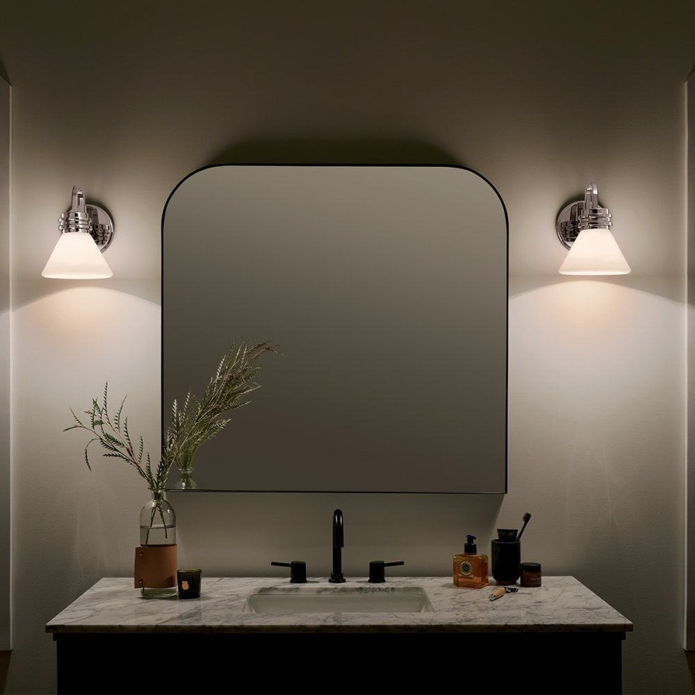 Kichler KL-FARUM1-CH Farum 1 Light Bathroom Wall Light Polished Chrome