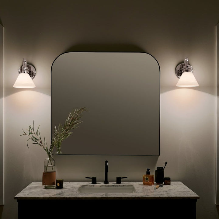 Kichler KL-FARUM1-CH Farum 1 Light Bathroom Wall Light Polished Chrome