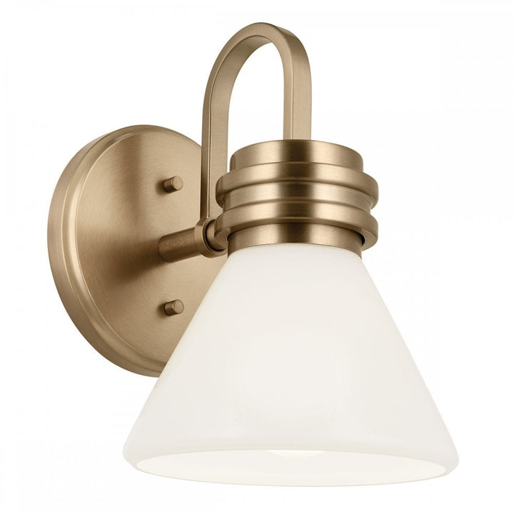 Kichler KL-FARUM1-CPZ Farum 1 Light Bathroom Wall Light Champagne Bronze